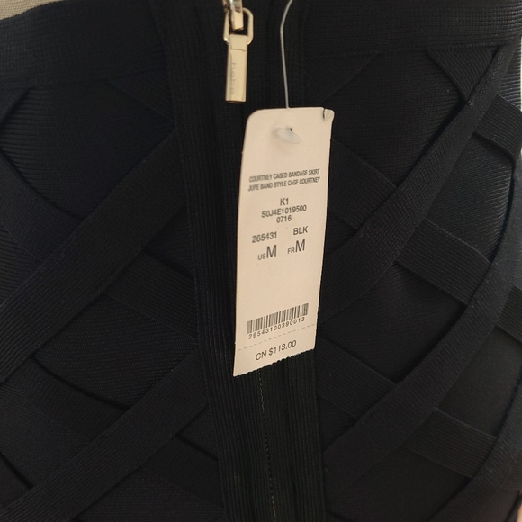 Bebe cage bandage skirt- black - Picture 3 of 4